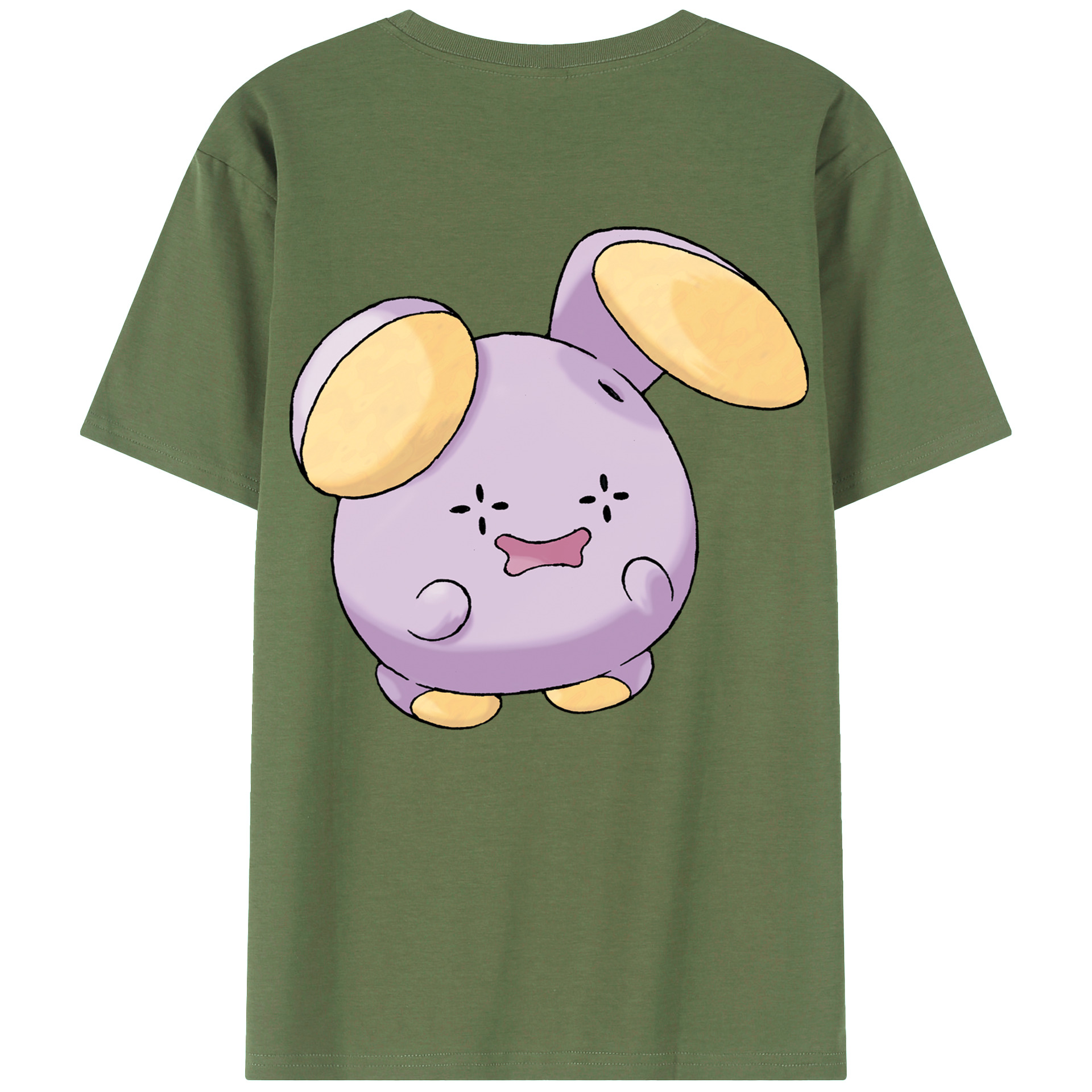 （画像用） ポケットモンスター Pokémon 綿100％ メンズ半袖Tシャツ（バックプリント） 通気性
